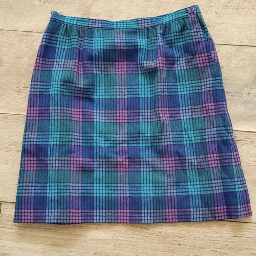 Pendleton plaid skirt